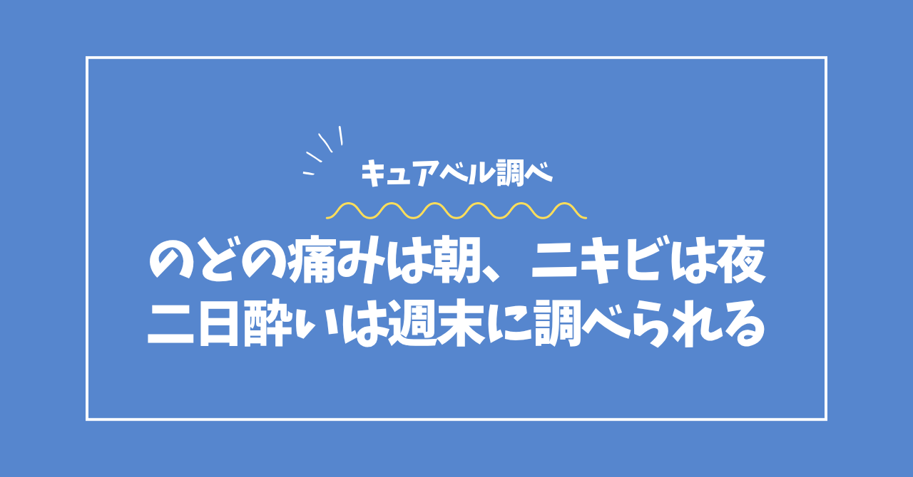 不調が調べられる時間帯データコラムのアイキャッチ画像